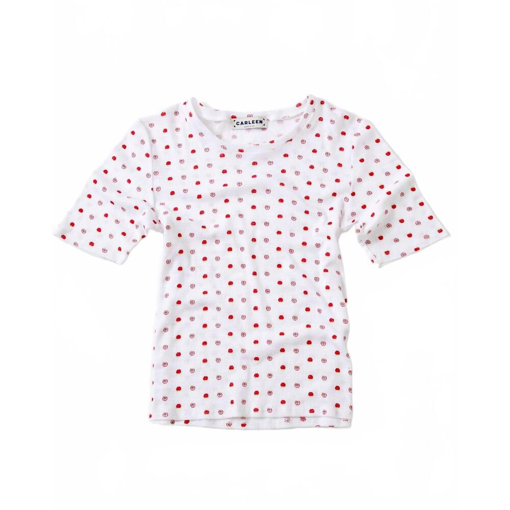 NEW CARLEEN women's siren tee shirt in white